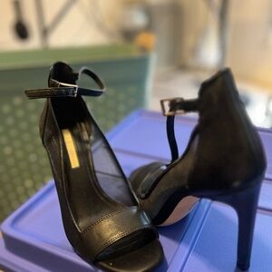 BCBG Black Strappy Heels